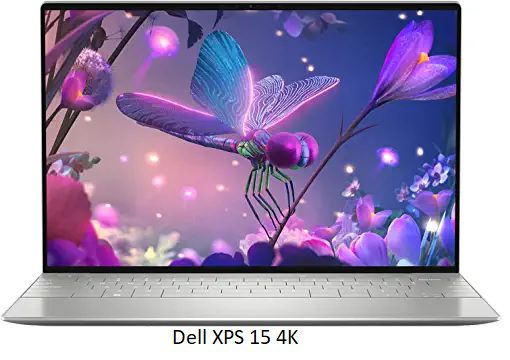 Best 4K laptops- DELL XPS 15 4K 