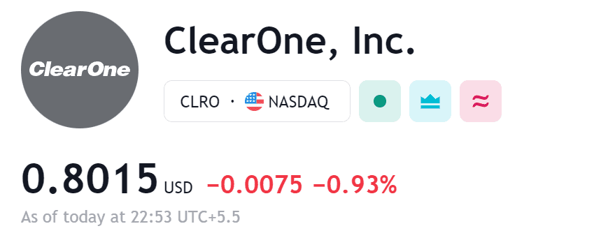 ClearOne, Inc. (DE) Common Stock (CLRO)
