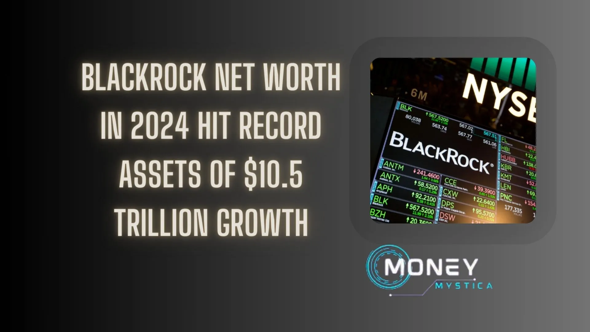BlackRock Net worth in 2024 Hit Record Assets of 10.5 Trillion Growth